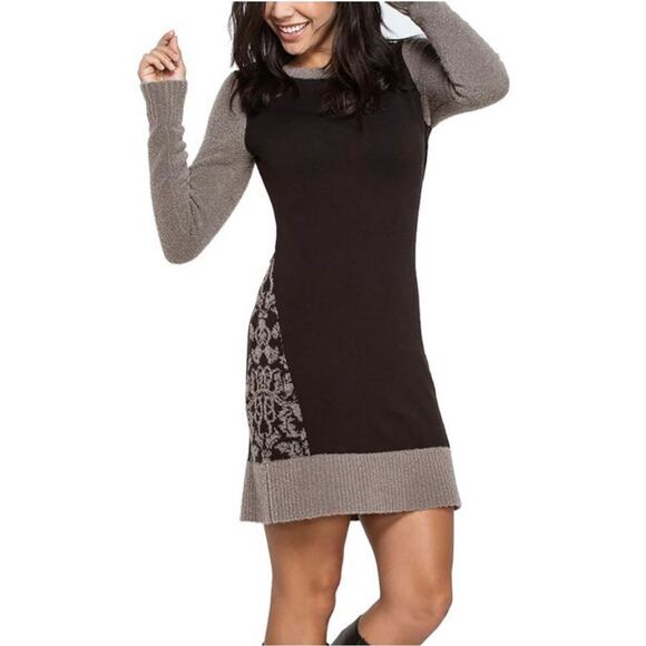 Toad & Co Brown Wool Boucle Lucianna Sweater Dress Tunic SMALL - Picture 3 of 15